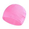 Plus Size Silicone Swimming Cap Waterproof Flexible Protect Ears Pool Hat High Elastic Solid Color Swimming Hat Swim Sports