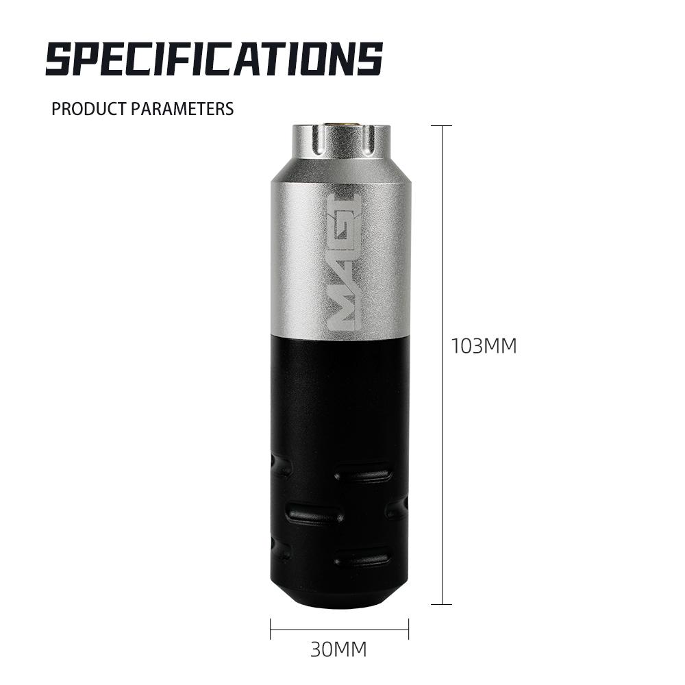 MAGI Tattoo Machine Professional Rotary Tattoo Pen Powerful Motor RCA Connector Permanent Makeup Tools Machines 10000rpm 4.0mm Stroke for Body Art