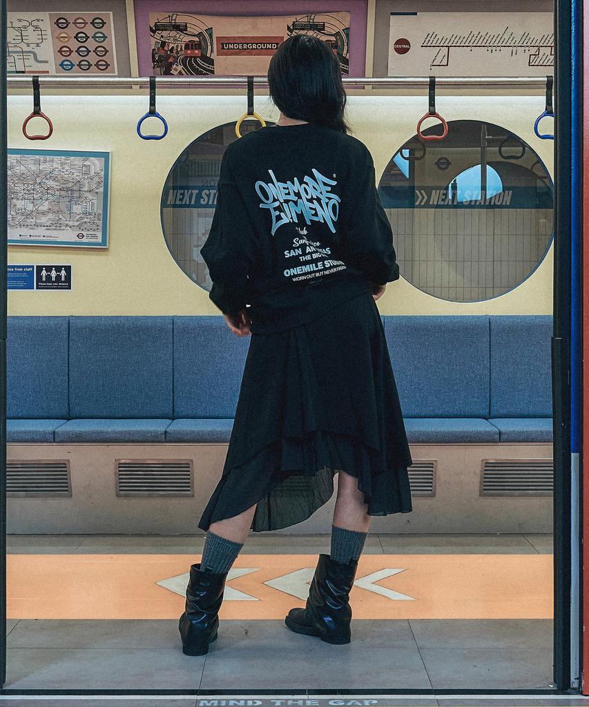 ELIMENO [Set] El Record Label Half Chance Sweatshirt 2-Piece Package