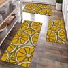 1Pcs Lemon Pattern Anti-Slip Rugs Kitchen Mat Soft Thickened Kitchen Floor Mat Waterproof Vintage Absorbent Non-slip Oil-proof Floor Mat Runner Rug