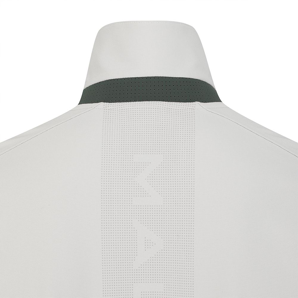 MALBON GOLF Performance Short Sleeve Polo Shirt Light Gray (Man)