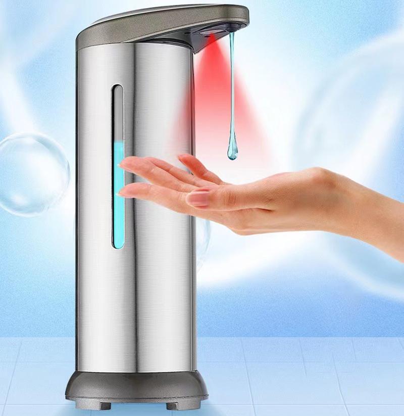 Automatic Liquid Soap Dispenser Touchless Sensor Bathroom Smart Foam Machine 280ML Infrared Liquid Soap Dispenser Pump Container