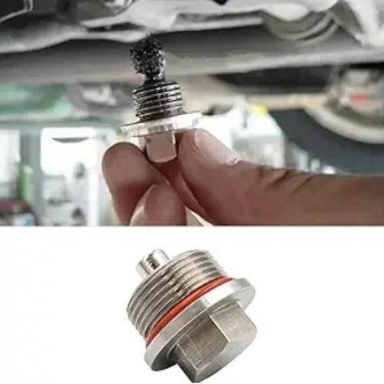 M24x1.5 Magnetic Oil Drain Plug, Aluminum Magnetic Sump Drain Nut Oil Drain B