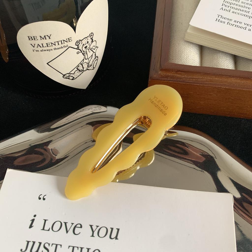 Fashion Women Acetate Hair Clips Elegance Colorful Marbling Duckbill Clip Girls Hair Barrettes Hair Accessories New Hair Clip