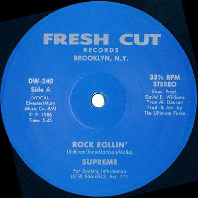 Płyta 12-calowa SUPREME - Rock Rollin' DW240 Fresh Cut Recor 1986 US Rap & Hip-Hop/R&B Używana
