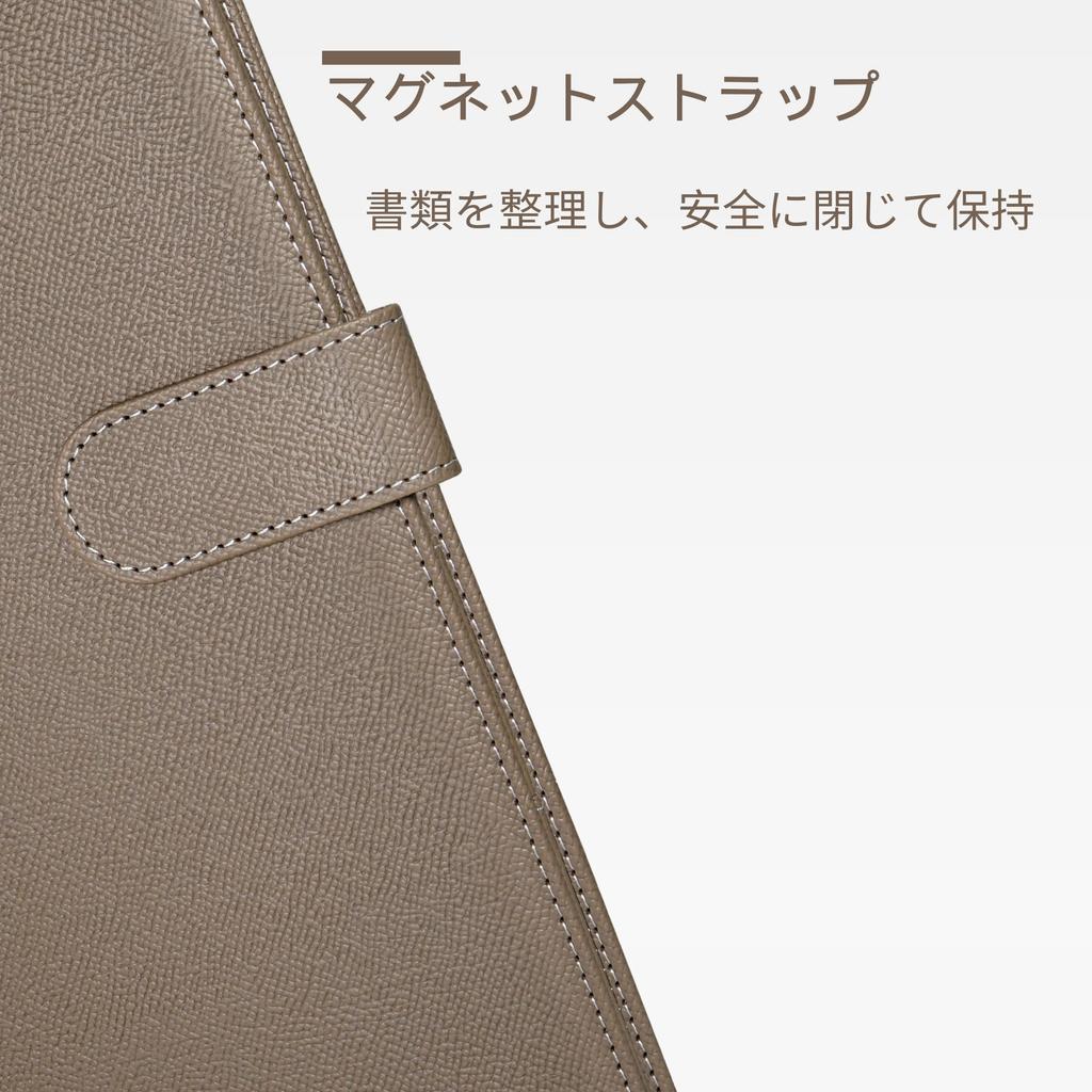 A4 Binder Clipboard PU Meeting Pad Clip Desk Pad Signature A4 Document Folder for Contract Office Supplies Folder, Bi-fold Leather, File, Folder,