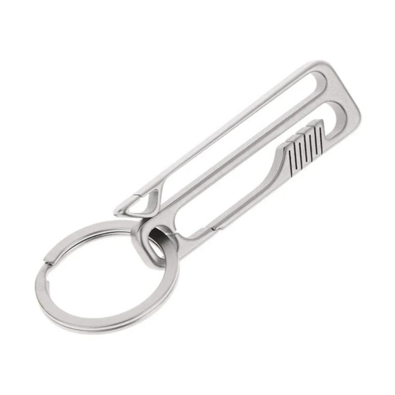 Metal Alloy Carabiner Keychains Clip Quick Releases Key Rings Small Carabiner Clip Waist Hanging Keychain Buckles