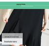 Korean Style Summer 2026 Maternity Chiffon Dress with Short Sleeves - Trendy Mid-Length Design for Moms