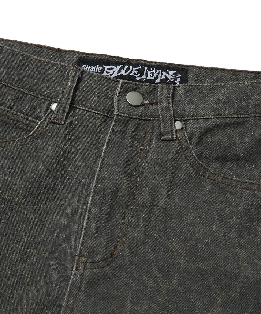 Seuweideu Leopard Jean [Black]