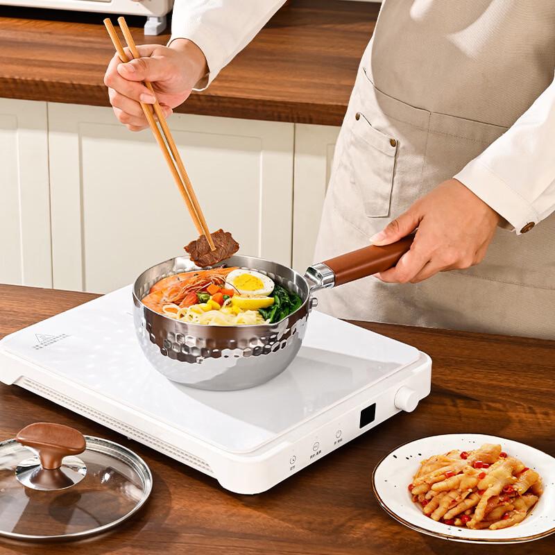 Hanyou 316L Stainless Steel Yukihira Soup Pot with Wooden Handle