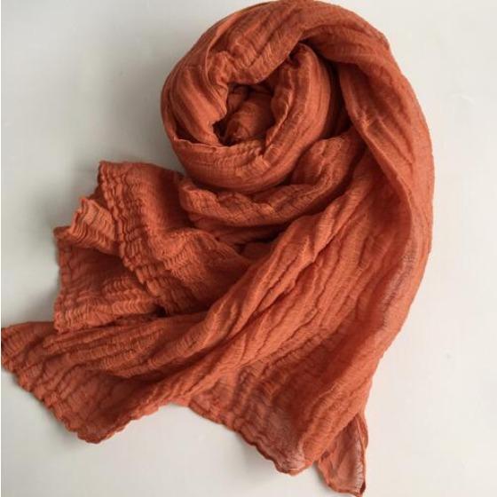 

100% Linen Big Size Solid Color Super Large Size Shawl Plant dyed Pashmina Long Linen Summer Scarves 85x230cm