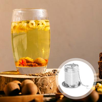 Tea Infuser Food Grade Stainless Steel High Temperature Resistant Loose Tea Strainer Tea Diffuser Filter with Drip Trays And Chain Hook Tea