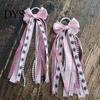 Свадебные подвески для ботинок, 1 пара, женские ковбойские подвески, лента с бантом и кружевом, отделка для ковбойских украшений, декоративные аксессуары для ботинок девочек, в западном стиле