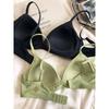 Summer Ice Silk without Steel Ring Triangle Cup Push up Natural-looking Cool Feeling Quick-Drying Intimates Seamless Smooth Bra