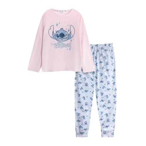 Lilo & Stitch Womens/Ladies Stitch Long Pyjama Set