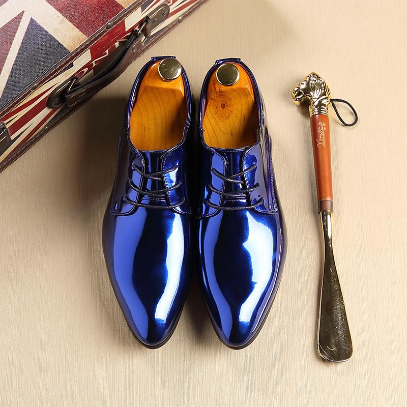 Fashion Party Office Business Casual Shoes for Men Lace-Up Mens Dress Shoe Men Formal Leather Shoes New Pointed Toe Men Oxford Shoes