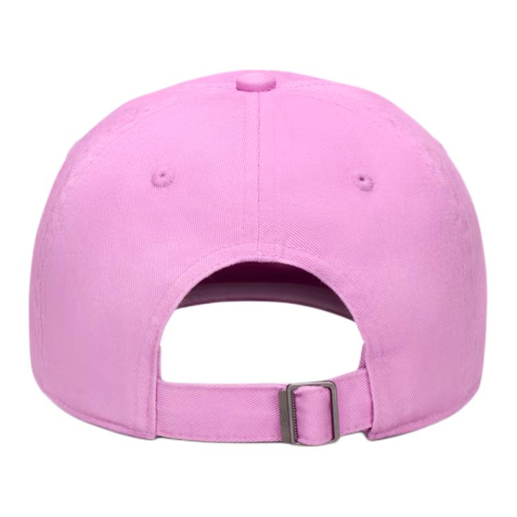 Nike Solid Color Brand Logo Design Cotton Baseball Cap Kids caps Light-Ocean-Pink White FB5063503