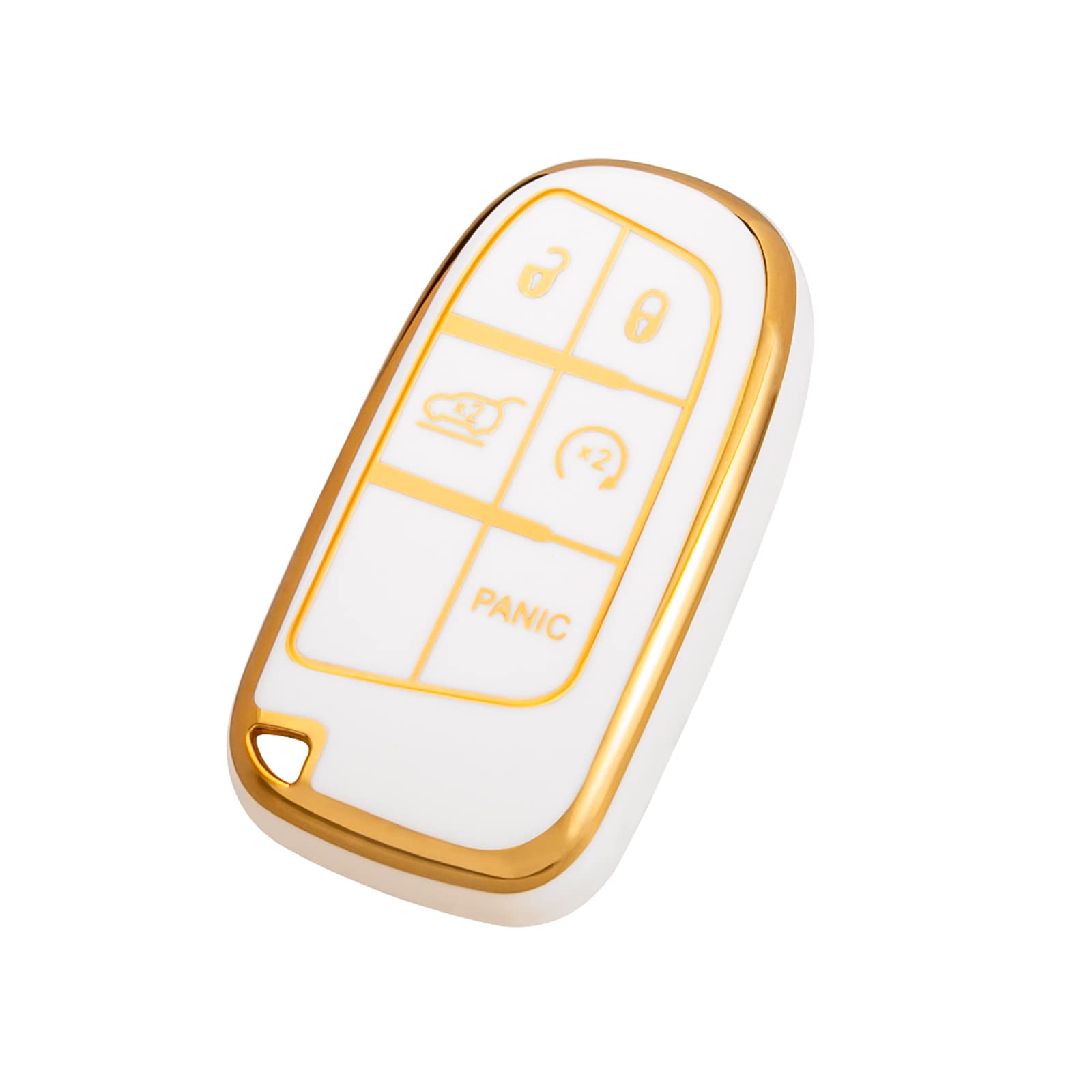 

Key Fob Cover with Keychain for Jeep Grand Cherokee Renegade Chrysler Dodge RAM Journey Dart Fiat Durango Challenger Accessories