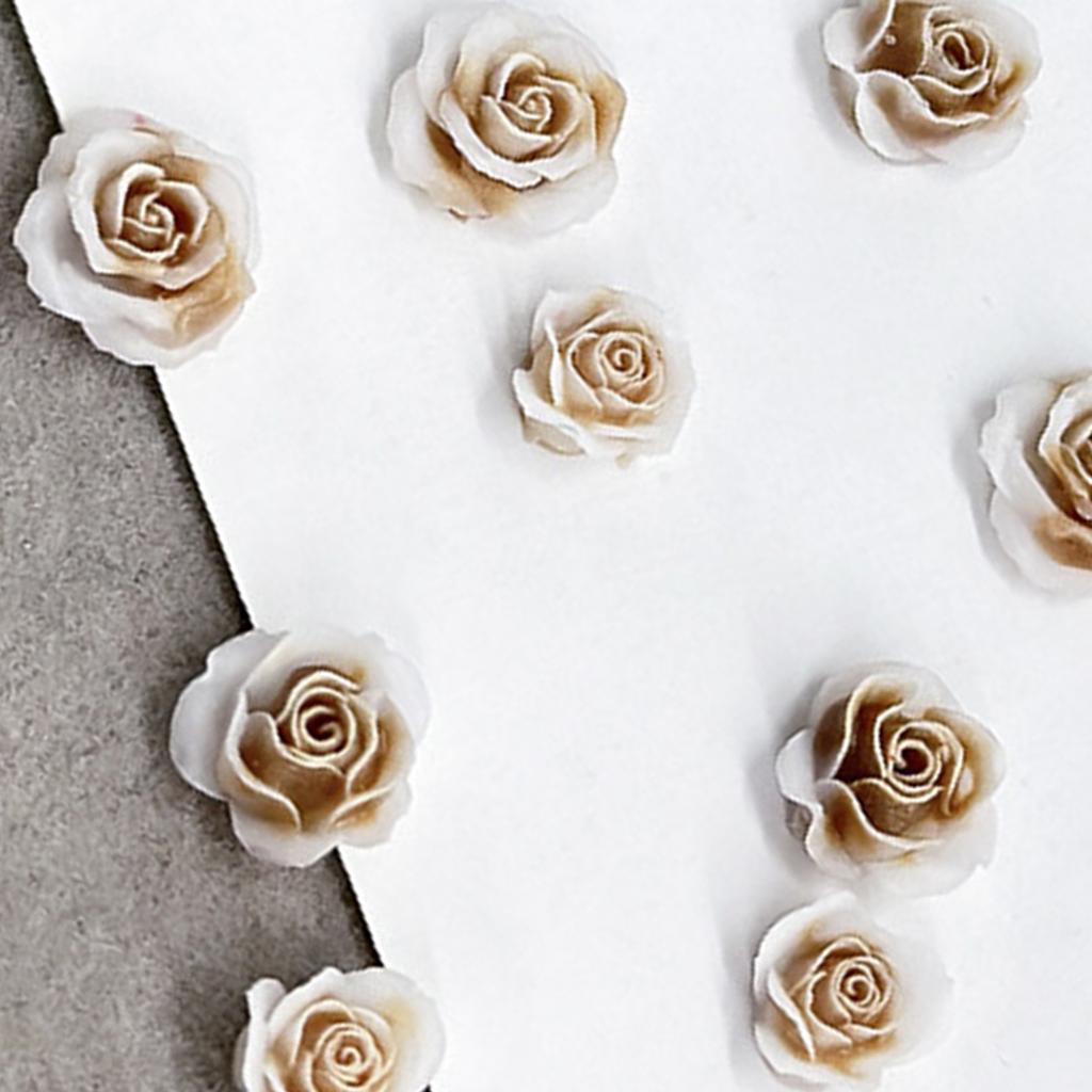 50Pcs Camellia Nail Charms 3D Flower Design Nail Charm Tips for Women Nail Jewelry Salon DIY Nail Accessories Decoration