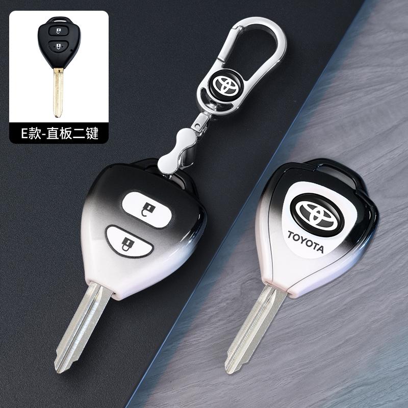 For Toyota Camry Reiz Yaris Vitz Vios Rav4 Ractis Auris HiLux Corolla Fortuner Prado Verso 2/3 Buttons TPU Car Key Case Cover