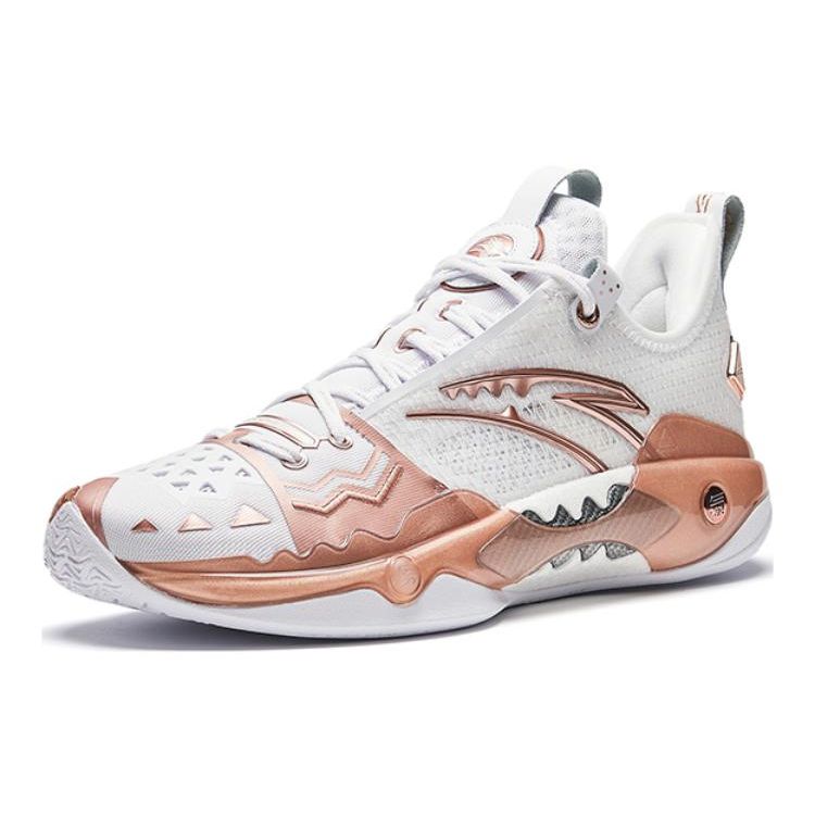 Anta Kyrie Irving x Shock Wave 5 Pro Finals Men Sneakers White Gold 112331111-3