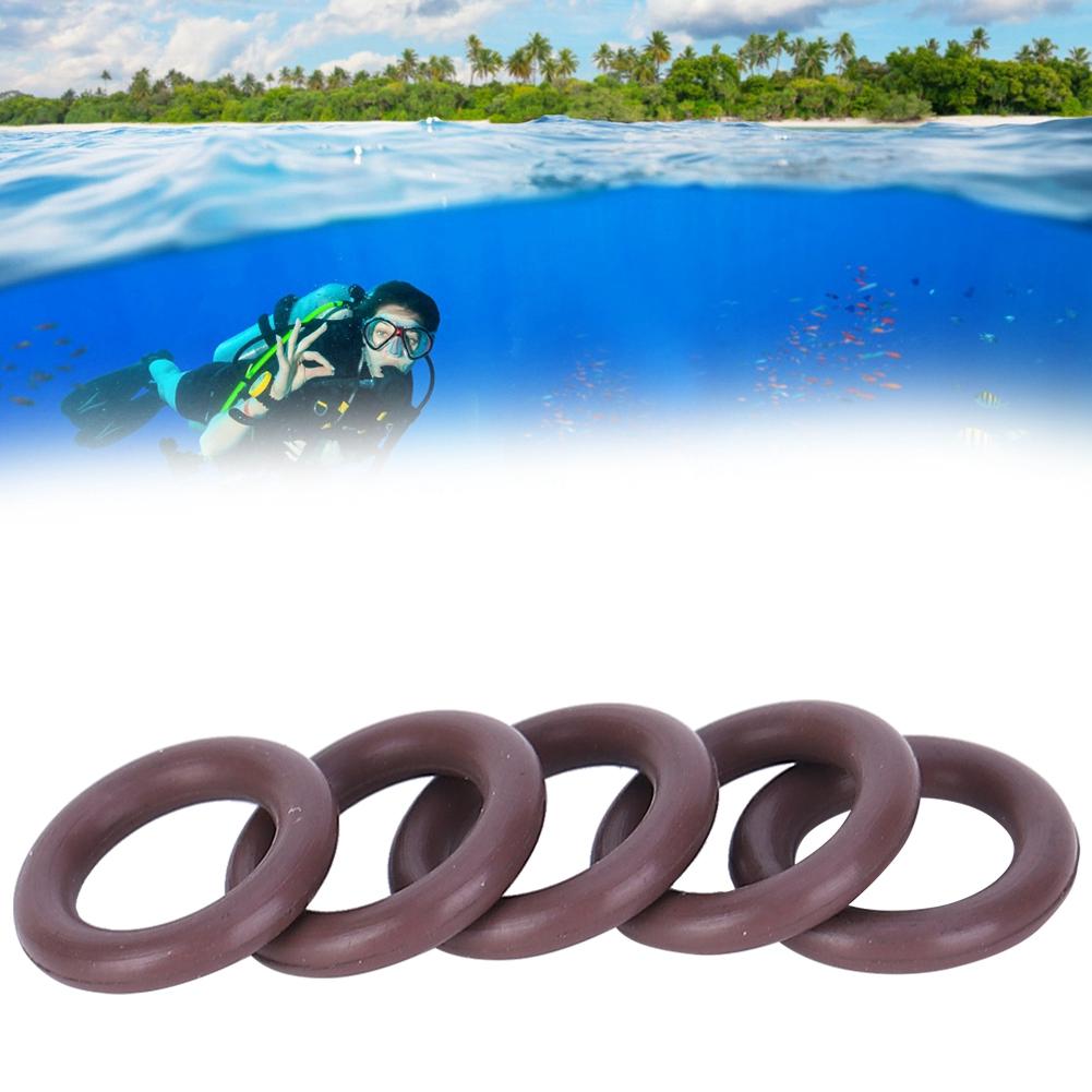 5PCS AS 050 Imported Brown FKM90 Diving Cylinder O Sealing Ring Replacement Maintenance Accessory6.07x1.78