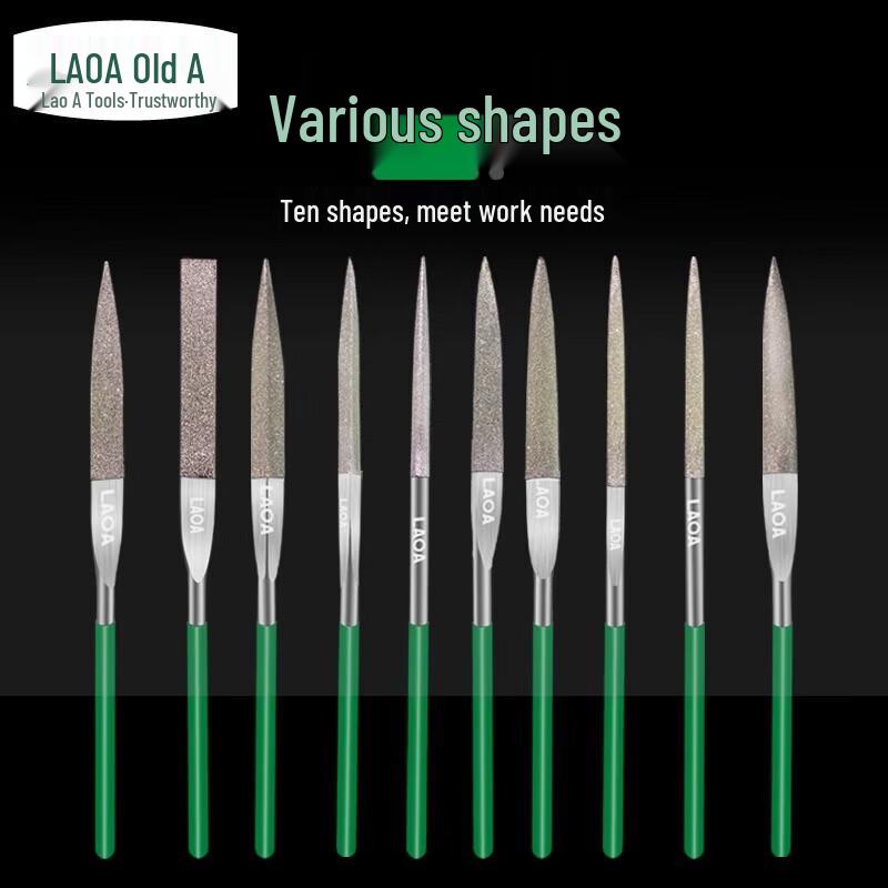 LAOA 10-piece Diamond File Set