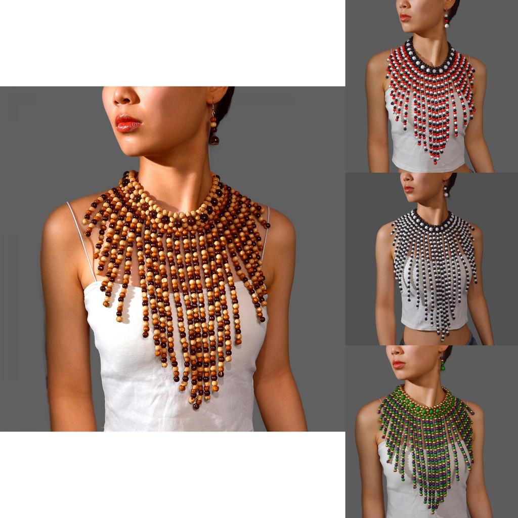 European Fashion Pearl Necklace And Earring Set With Handmade Design For Women And Men