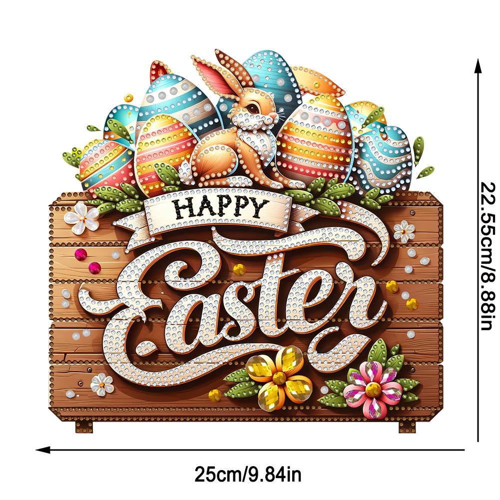 אקריליק צורה מיוחדת פסח ציור יהלומים ערכה לקישוטי שולחן 5D DIY אמנות יהלומים קישוטי שולחן קישוט שולחן חדר שינה