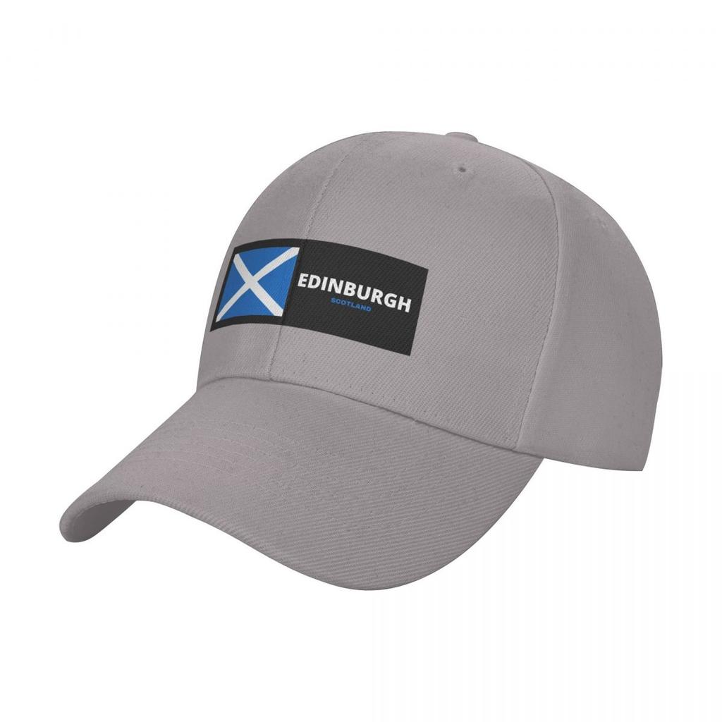 Edinburgh City with Scottish Flag Baseball Cap Anime Hat Uv Protection Solar Hat Golf Hat Genuine Women's Hats Men's