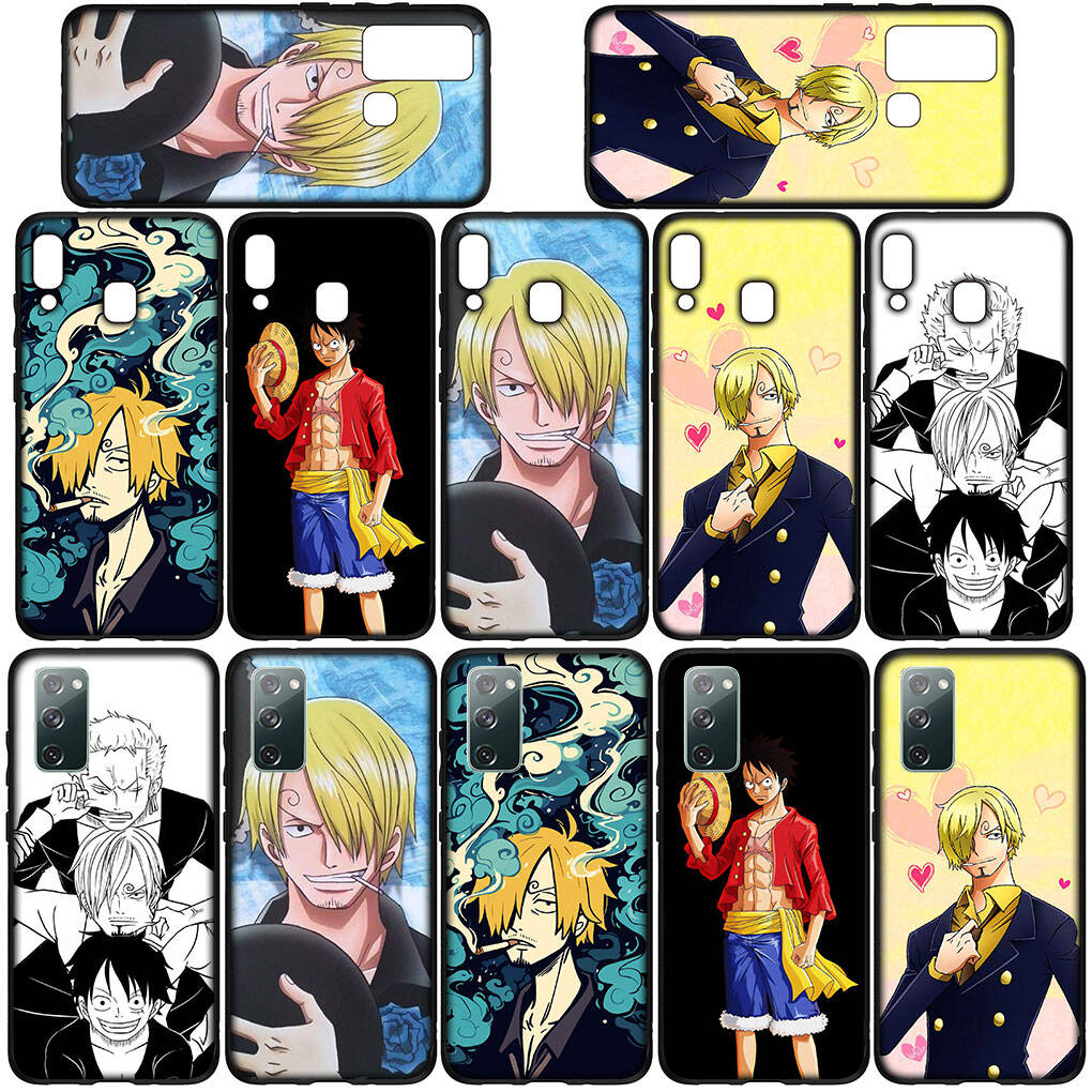 Phone Case for Samsung Galaxy S25 S23 S24 Ultra FE Plus A05 A06 A15 A16 A36 A37 A35 A54 A55 A56 A57 A25 A26 A53 A17 Funda Luffy One Pieces Sanji Cover