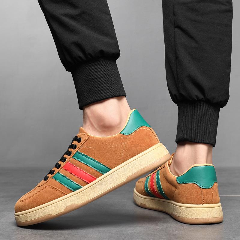 Low-top comfortable men's shoes fashionable wear-resistant breathable board shoes casual shoes men's 2025 spring new Korean version flat men's shoes