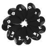 12 PCS Golf Club Head Covers Golf Iron Pole Number Cover Club Protective Head Cover Black