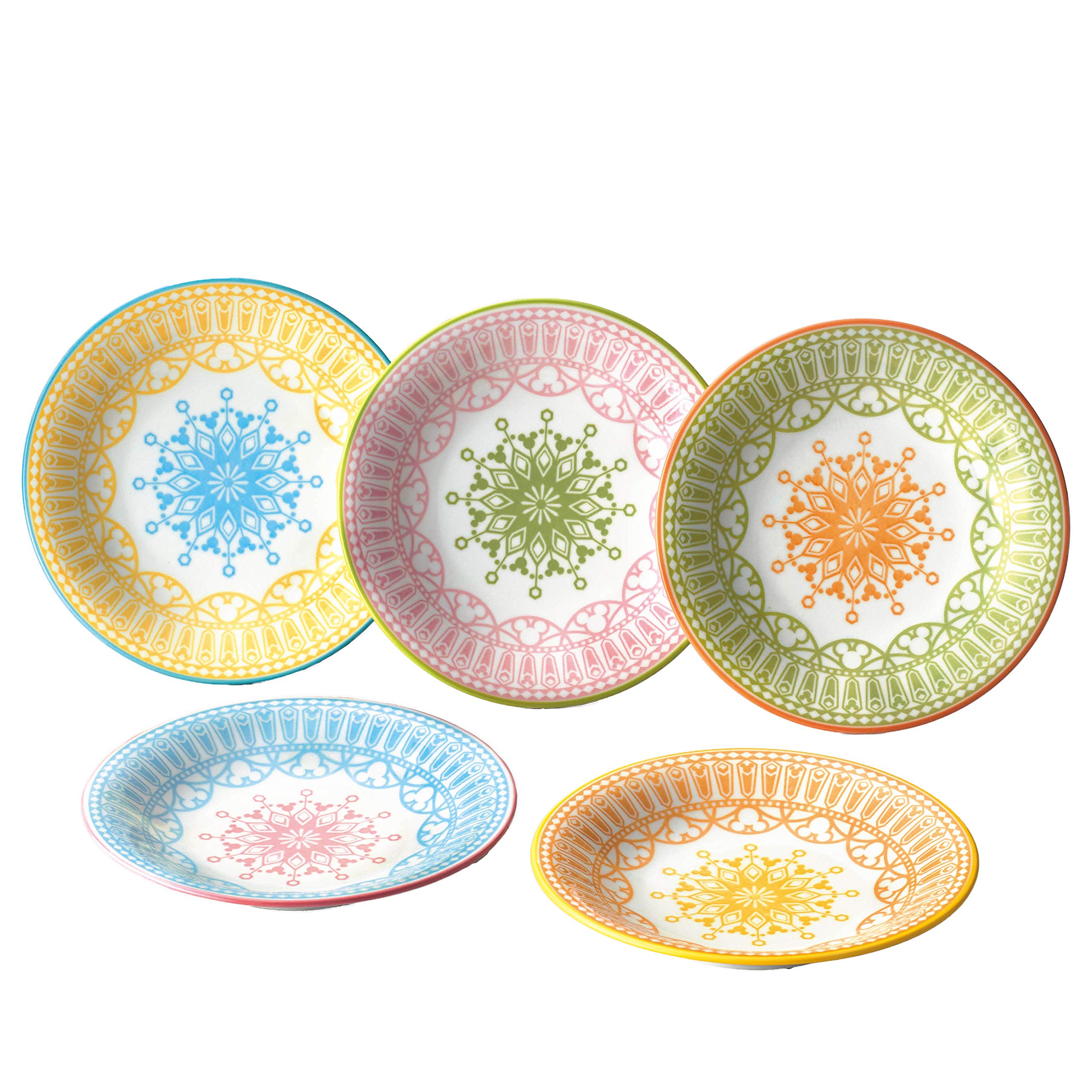 

Набор тарелок Misato Pottery Disney в пастельных тонах в коробке Сделано в Японии Красный Синий Желтый Зеленый Оранжевый 3278-02 Тарелка/164×24мм