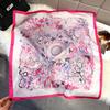 Fashion Square Fashion Foreign Style Small Silk Scarf Women'S Headband Decorative Scarf Dual-Purpose Small Square Scarf New Scarf