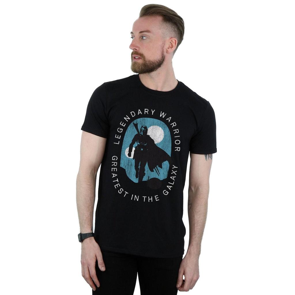 Star Wars Mens The Mandalorian Legendary Warrior Greatest In The Galaxy T-Shirt