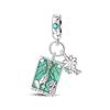 Luck Charm Copper Craft Four Leaf Clover Green Tree Frog Turtle Bead Pendant Ideal For Bracelet Women Diy Jewelry Present