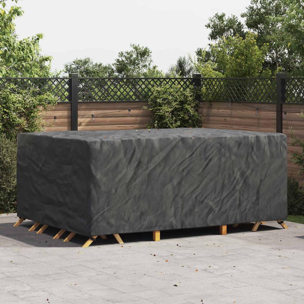 Solid Colored Furniture Cover Black 270 x 180 x 90 cm 210D