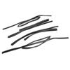 4pcs Door Glass Rubber Seal Moulding For Toyota Land Cruiser FJ80 LX450 1991-1997