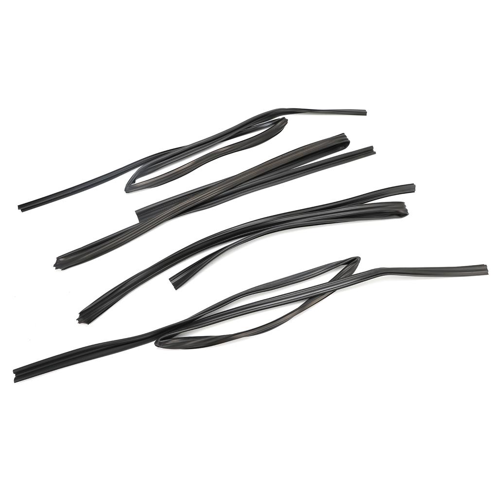 4pcs Door Glass Rubber Seal Moulding For Toyota Land Cruiser FJ80 LX450 1991-1997