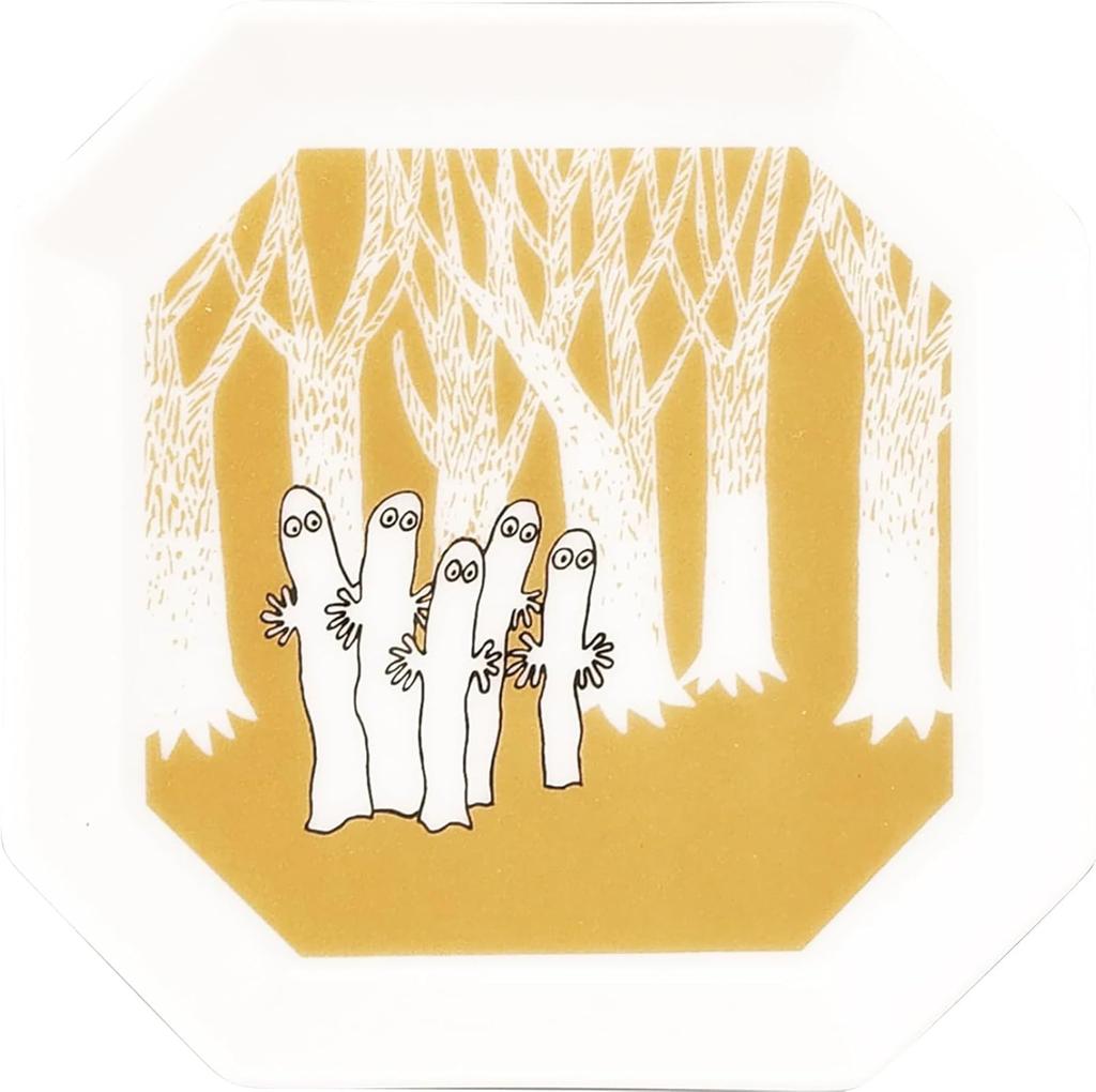 Moomin Special Square 11 X Jubako Box Perfect for Cherry Blossom and First Meal Made In "Setsubun Day" Plate, Approx. 11cm, Corner-Cut Series,