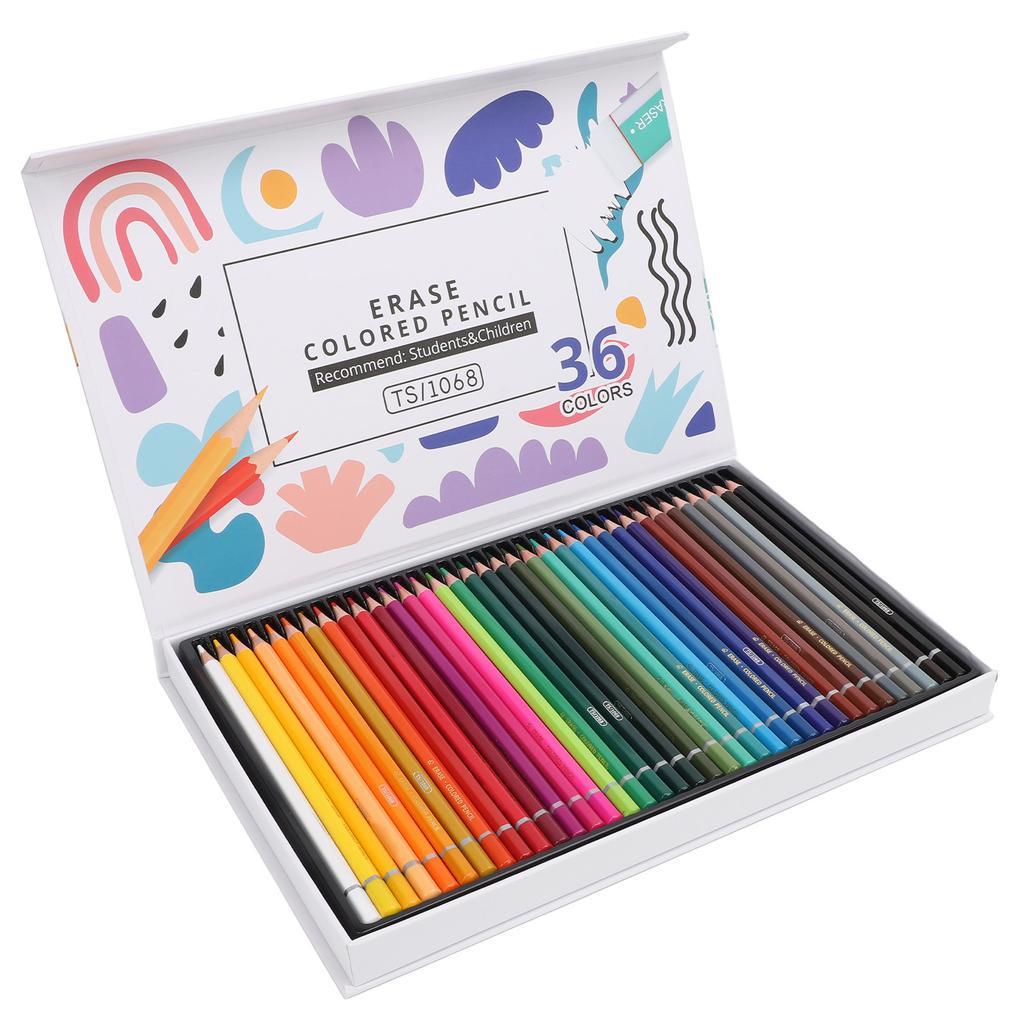 Erasable Colored Pencils 36 Colors Kids Adults Bulk Set for Students Art Drawing Doodle Colour