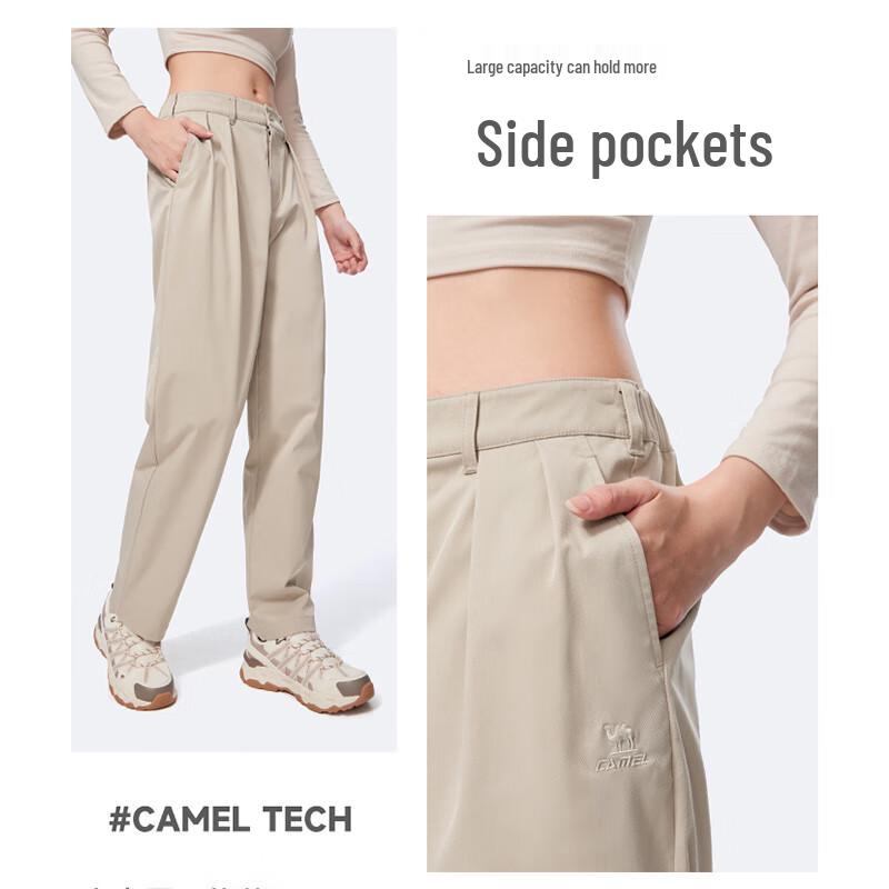 CAMEL Women's Outdoor Water-Repellent Straight Pants