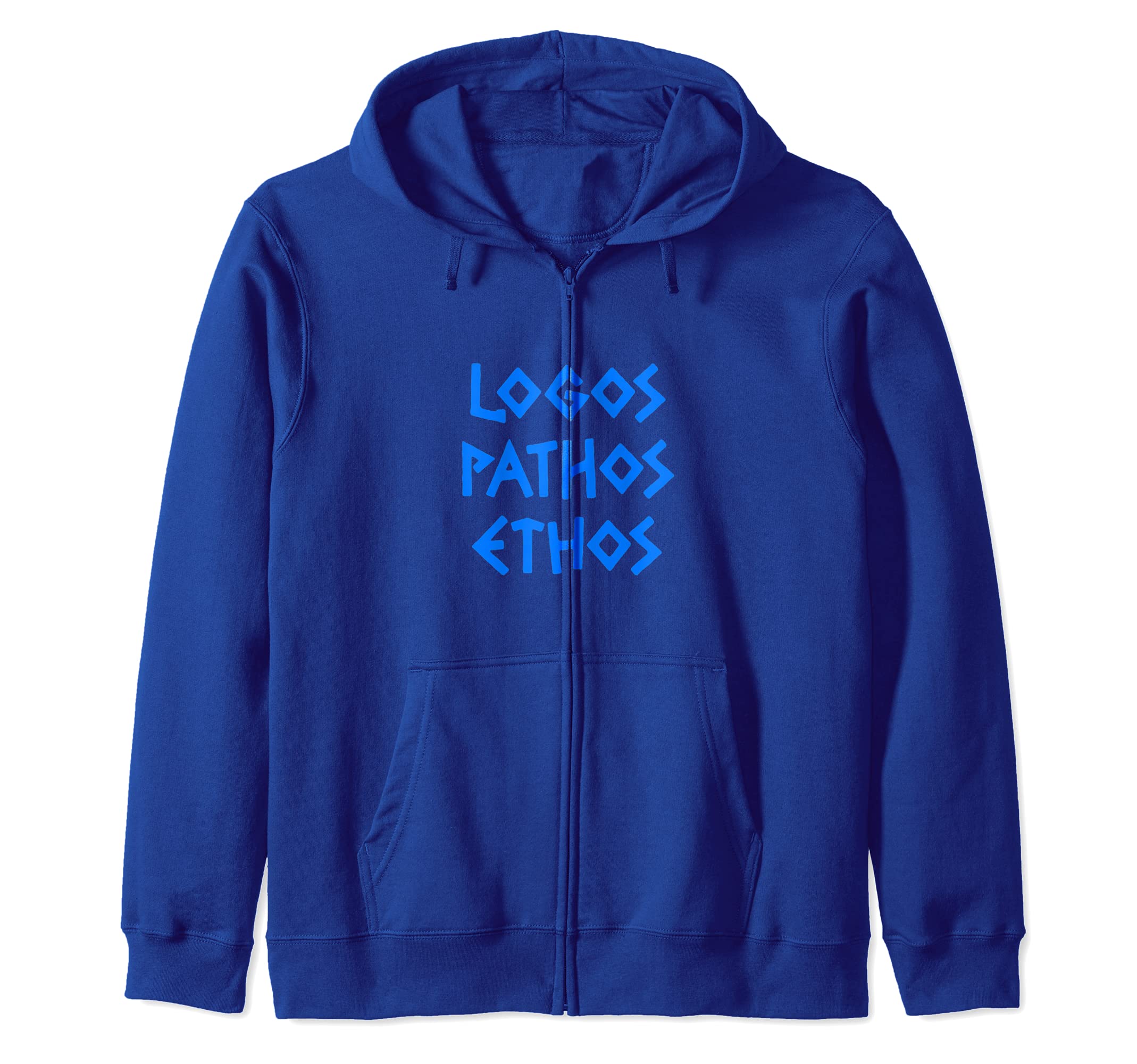 

Logos, Pathos, Ethos - Greek Rhetorical Triangle Zip-Up Hoodie