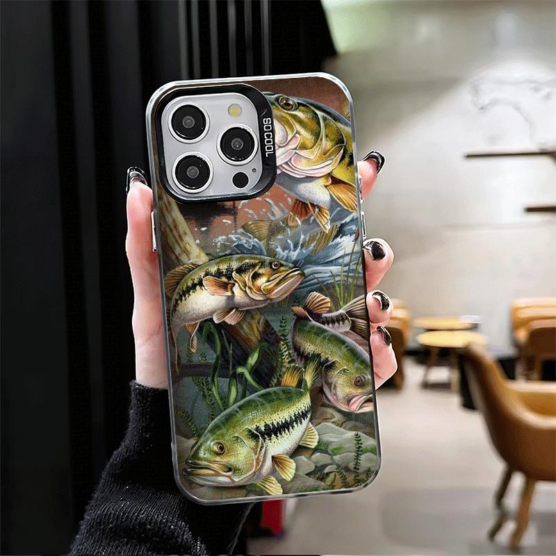 Carp Fish Fishing Rod Shockproof Phone Case for iPhone 17 Air 16 16E 15 Pro Max 14 Plus 13 Mini 12 Back Cover Anti Fall Fundas