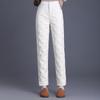 Ya Lu Women's High-Waist Straight-Leg Winter Down Pants
