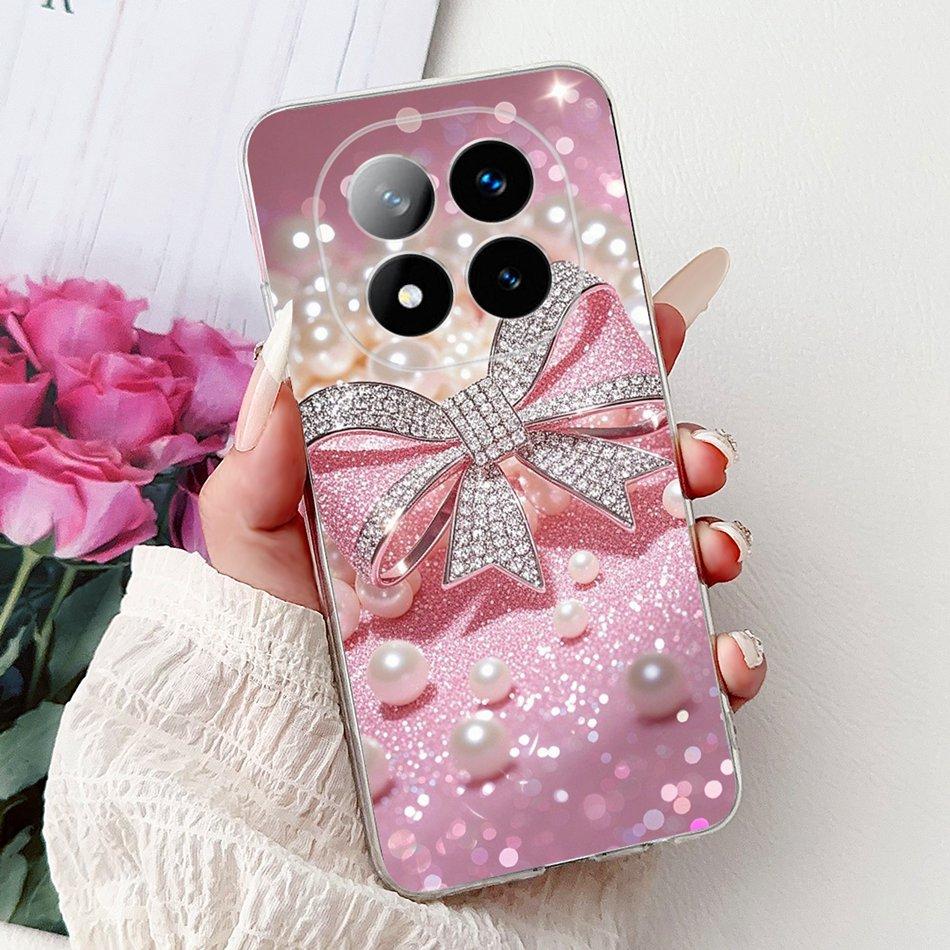 For Xiaomi Redmi Note 14 Pro+ Elegant Floral Butterfly Phone Case For Redmi Note14 Pro Plus 5G Soft Silicone TPU Cases
