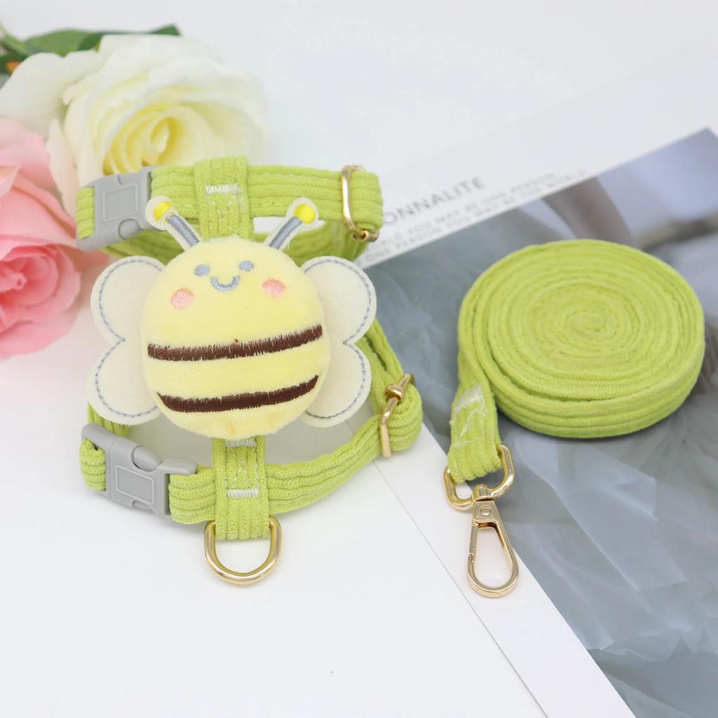 Cats Harness Vest Dog Collar Puppy Loss Prevention Pets Dogs Accessories Pet Choice Toddler Bee Animal Shape Walking Outdoors