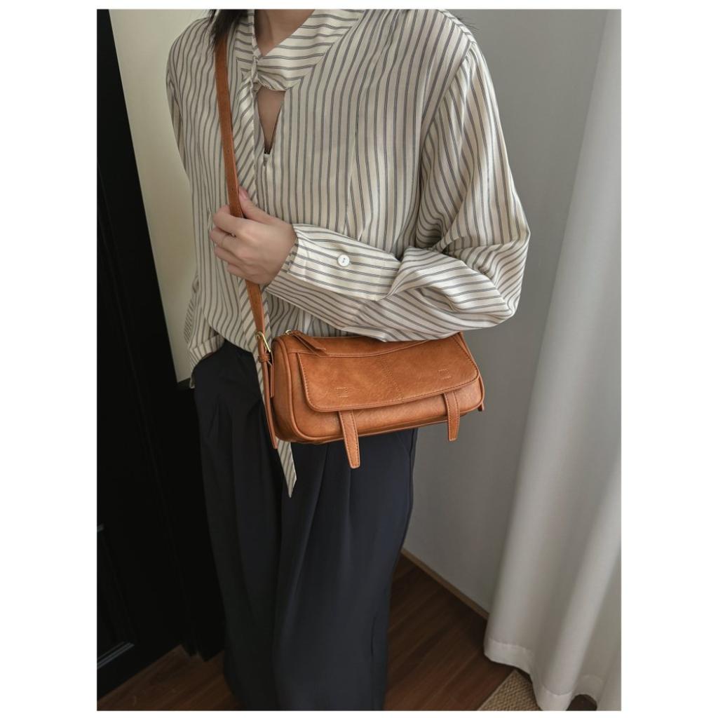 Xeie Thuk Crossbody Bag Women PU Adjustable Strap Daily Commute