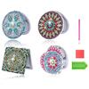 Promotion! 4Pcs Diamond Paint Mirror Compact DIY Mandala Mirror Folding Purse Mirror For Adults Kids Beginners